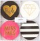 Elegant Bride to Be Coasters – Gold Foil Decorations for Bachelorette Party & Bridal Shower Celebrations